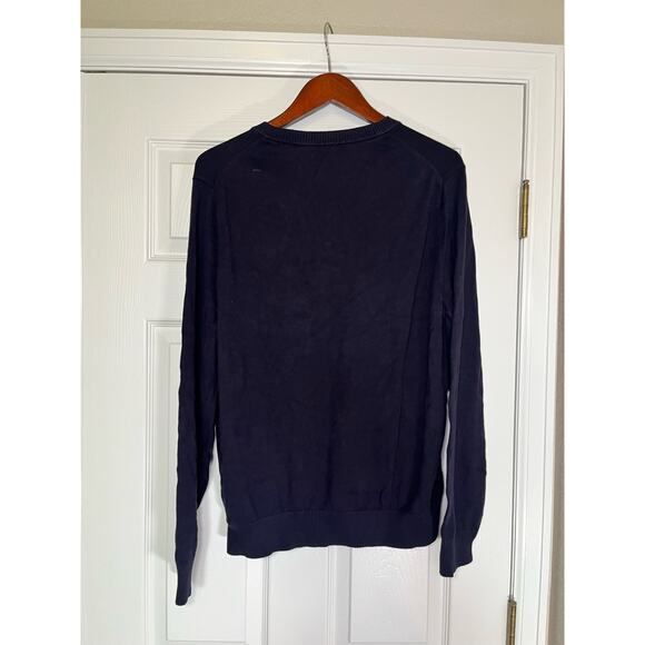 Land’s End‎ Men’s Sweater, Classic Navy Pullover, Size Large, Preppy Academia - Picture 5 of 6